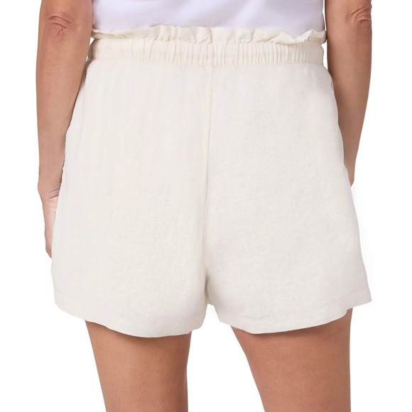 Hang Ten Women's Linen Blend Short, Cream, Size‎ XL - Picture 2 of 5